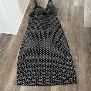 Enfocus Studio black and white maxi dress.